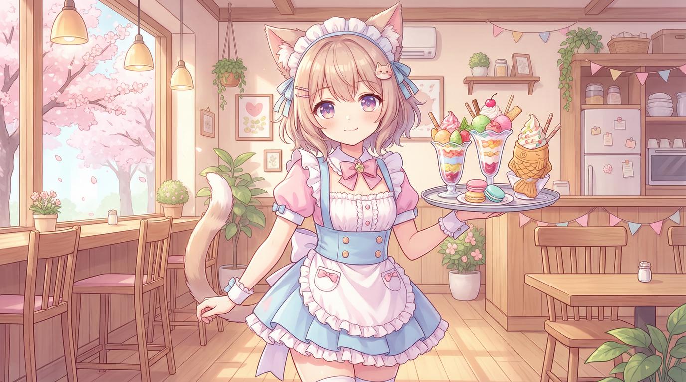 少女萝莉动漫-猫耳甜心